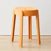 Taburetes domésticos de plástico engrosado apilables taburete de mesa de comedor taburete de molinillo de viento taburete alto redondo taburete de plástico silla sencilla