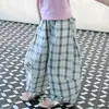 Conjunto de Verano para Niñas 2026 Nuevo Casual Estilo Coreano para Niñas Mayores Camisa Polo Chaleco Combinado con Pantalones a Cuadros Moderno