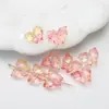 Material para Contas de Borboleta de Vidro DIY Pingente Transparente Fofo Acessórios de Joias Fantasia Contas Soltas Acessórios para Colar Pulseira