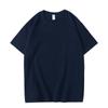 Camiseta Masculina de Verão 230g Algodão Pesado Manga Curta Masculina Solta Cor Sólida Camisa Básica Camiseta Marca de Moda Camiseta