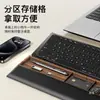 Apoio de Pulso para Teclado, Suporte Elevador de Teclado, Apoio de Mão em Couro Macio, Suporte Elevado de Pulso para Digitação, Pad de Escritório, Acessórios de Armazenamento, Madeira