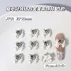 Decorações Fofas de Borboleta e Ouro para Unhas, Strass em Formato de Coração, Acessórios para Unhas de Gravata Borboleta, Acessórios para Unhas DIY