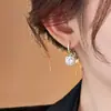Pendientes Minimalistas de Lujo Ligero con Microincrustaciones de Circonita Cúbica para Mujer, Accesorios Elegantes, Pendientes con Estilo y Únicos