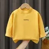 Ropa interior térmica de manga larga Otoño e Invierno Top elástico Capa base para niños mayores, Camiseta de cuello redondo, Ropa interior térmica para niños Camisa de Otoño