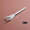 Acero inoxidable 316L cuchillo y tenedor para niños cuchara semiacabado mango corto vajilla para alimentación complementaria tenedor y cuchara de mango largo accesorios de ferretería