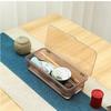 Caja de almacenamiento para juego de té con tapa, tazón de té, estante para guardar té, taza grande, caja de almacenamiento para ceremonia del té, escurridor, estante de almacenamiento, vajilla de cocina