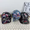 Gorra de Béisbol Camuflaje Graffiti de Moda, Gorra Unisex Estilo Urbano Estampada, Sombrero Personalizado con Protección Solar