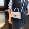 Bolsa de Mão Feminina Tendência 2025 Nova Estilosa Ombro Transversal Pequena Quadrada para o Dia a Dia