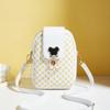 Bolsa de Celular Estampada Clássica 2025 Novas Bolsas Femininas Bolsa Pequena Simples Feminina Bolsa Transversal Pequena Casual Estilo Ocidental