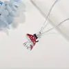Colar com Pingente de Gato Cogumelo Desenho Animado Fofo Personalidade Criativa Moda Versátil Presente Comemorativo Nicho Novo Colar