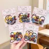 Elásticos de Cabelo Infantis Estilo Coreano Cordões de Cabelo com Laço para Bebê Cordões de Cabelo de Princesa para Menina Prender o Cabelo Sem Danificar o Cabelo Elásticos Pequenos de Cereja