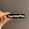 Estilo Nuevo Otoño e Invierno Pinza para el Cabello de Terciopelo con Perlas y Pedrería Pinza BB Pinza Lateral Simple de Alta Gama Pinza para Cabello Roto