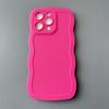Capa de Celular Apple 17Air Ondulada, Fosca e Antichoque, Adequada para iPhone 16E, Capa de Material com Ranhuras de Cor Pura 15Pro