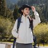 Casaco de lã polar para exterior feminino 24 roupas quentes de outono e inverno com pelo interno, lã com gola vertical e zíper, cardigan esportivo para homens