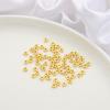 Oro de 14K color plata grueso retención de oro cuentas espaciadoras planas sueltas cuentas para pulsera DIY materiales para joyería hecha a mano
