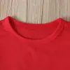Traje de Dos Piezas para Niña Estilo Europeo y Americano Primavera y Otoño Día de San Valentín Top de Manga Larga + Falda con Tirantes de Cuadros y Lazo