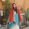 Chal bohemio, capa exótica para mujer, adecuada para viajes a Xinjiang, excursiones por la pradera y sesiones de fotos, capa exterior de estilo étnico