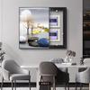 Luz Luxo Vertical Edição Meter Box Pintura Decorativa Moderna Caixa de Distribuição Simples Fraca Caixa Elétrica Caixa Interruptor Pintura Decorativa Cover Suspenso