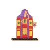 Traje de Modelado de Habitación de Construcción Color Caramelo Creativo Insignia Metálica Divertido Libro de Caricaturas Carrito de Compras Broche Combinado