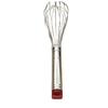 Batidor de Huevos de Acero Inoxidable Cabeza Roja 12 Varillas 27cm- 10pulgadas Utensilios para Hornear Batidor de Huevos para Uso en Cocina