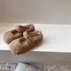 Zapatos Infantiles Transfronterizos, Zapatos de Invierno para Niños, Zapatos de Dos Algodones con Piel para Niñas, Con Felpa Adicional, Zapatos de Princesa para Bebé