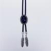 Corbata de padrino ojo de gato negro estilo coreano anillo de alambre ultradelgado corbata camiseta accesorios estilo otoño e invierno 2023 cadena para suéter
