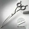 Tijeras profesionales para peluquería canina wingsbro de 18 cm, color plata mate, tijeras de corte hacia abajo, adecuadas para abrir y cerrar el pelo del perro, peinado, belleza, se pueden seleccionar cuatro tipos de dientes.