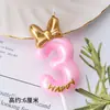 Velas de Cumpleaños con Diseños de Princesas, Velas de Cumpleaños Creativas, Velas de Lazo de Moda para Pasteles, Velas Numéricas para Fiestas