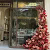 Cor de café de outono estilo retrô materiais florais materiais florais de casamento móveis macios atmosfera de outono adereços de casamento decorações flores artificiais