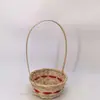 Cesta de Bambú Portátil Cesta de Bambú Pequeña Adornos para el Hogar Snacks Dulces Cesta de Bambú Ratán Mini Cesta de Bambú Adornos de Cesta