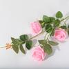 3 pequenas rosas de Paris flores artificiais decoração de hotel de casamento rosas artificiais produtos de fábrica por atacado