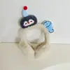 Bonitos y Creativos Orejeras de Peluche de Pingüino y Pez para Mujer, Calientes de Invierno, Resistentes al Viento, Protectores de Orejas Plegables