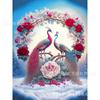 Novo produto Amazon venda quente 5D pintura diamante cor pavão coroa cenário diy sala de estar pintura decorativa fabricantes atacado