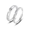 Tichiya real shot casal anel de prata esterlina homens e mulheres chique e White Dew nicho design sentido luz temperamento de luxo moda high-end