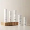 Botella Blanca de PET para Loción de Agua con Tapa 100ml Botella con Atomizador de Niebla Fina 120ml Botella Dosificadora para Loción Botellas Cosméticas