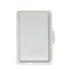 Bandeja de drenaje, bandeja de almacenamiento, bandeja rectangular, bandeja de recepción de agua de plástico PP transparente para cocina.