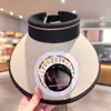 Chapéu com Ventilador Solar USB Recarregável Tendência para Adultos Pai-Filho para Mulheres, Verão, Aba Larga, Proteção Solar ao Ar Livre