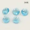 Cuentas de cristal de Austria en forma de OVNI, colgante pequeño para pulsera DIY, accesorios para collar 6200(6428) multicolor 6mm