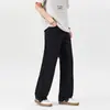 Calça Casual Masculina de Verão Fina de Secagem Rápida Reta Solta 2026 Nova Marca Americana Tendência Caimento Seda Gelo Perna Larga Longa