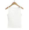 Atacado de roupas femininas transfronteiriço 2026 verão novo estilo top regata justo sexy gola redonda cor sólida curto