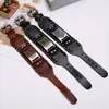 Artículo más vendido transfronterizo: Pulsera de Cuero Vikinga Nórdica con Brújula Tejida Vintage, Accesorio de Muñeca de Cuero Genuino para Hombre