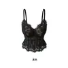 Top Camisola de Renda Espinha de Peixe Macia para Mulheres ZD002 com Bojos Costas Bonitas Sexy Sem Alças para Usar por Dentro ou por Fora