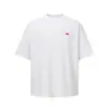 Camiseta de Manga Corta con Estampado de Letras en Inglés Simple Holgada de Verano para Hombre Estilo Callejero Americano INS Casual Cuello Redondo