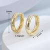 Cross-border novo estilo coreano luz luxo estilo cyber celebridade pedra conjunto brincos fivela de orelha feminino elegante all-match popular nicho design brincos