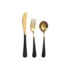 304 Internet Red Spoon Aço Inoxidável Tableware Faca e Colher Garfo Hotel Western Steak Faca Sobremesa Round Spoon Garfo logotipo imprimível