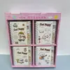 Cuaderno de Espiral Dibujos Animados Lindos 100K Gato KT Mascota Linda A7 Páginas Divididas Cuaderno de Clasificación Estampado Dorado Cuaderno Planificador para Estudiantes