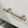 Manija de Puerta de Gabinete de Bronce Francés de Lujo Ligero Estilo Nórdico Manija Retro Manija de Cajón de Muebles Viejos