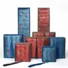 Caja para Colgante de Joyería de Poesía Antigua Caja de Embalaje con Borla Azul Roja Roja Almacenamiento de Colgantes de Collar Embalaje de Regalo