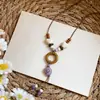 Collar de Conchas Estilo Bohemio para Mujer Diseño de Nicho Cadena Larga para Clavícula Estilo Vacaciones en la Playa Accesorios de Alta Gama