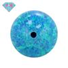 Huagang Gem Meio Furo OPAL Esférico Imitação Opala Pedra Pedra Nua Contas Sintéticas Aobao Piercing Jóias# T-1